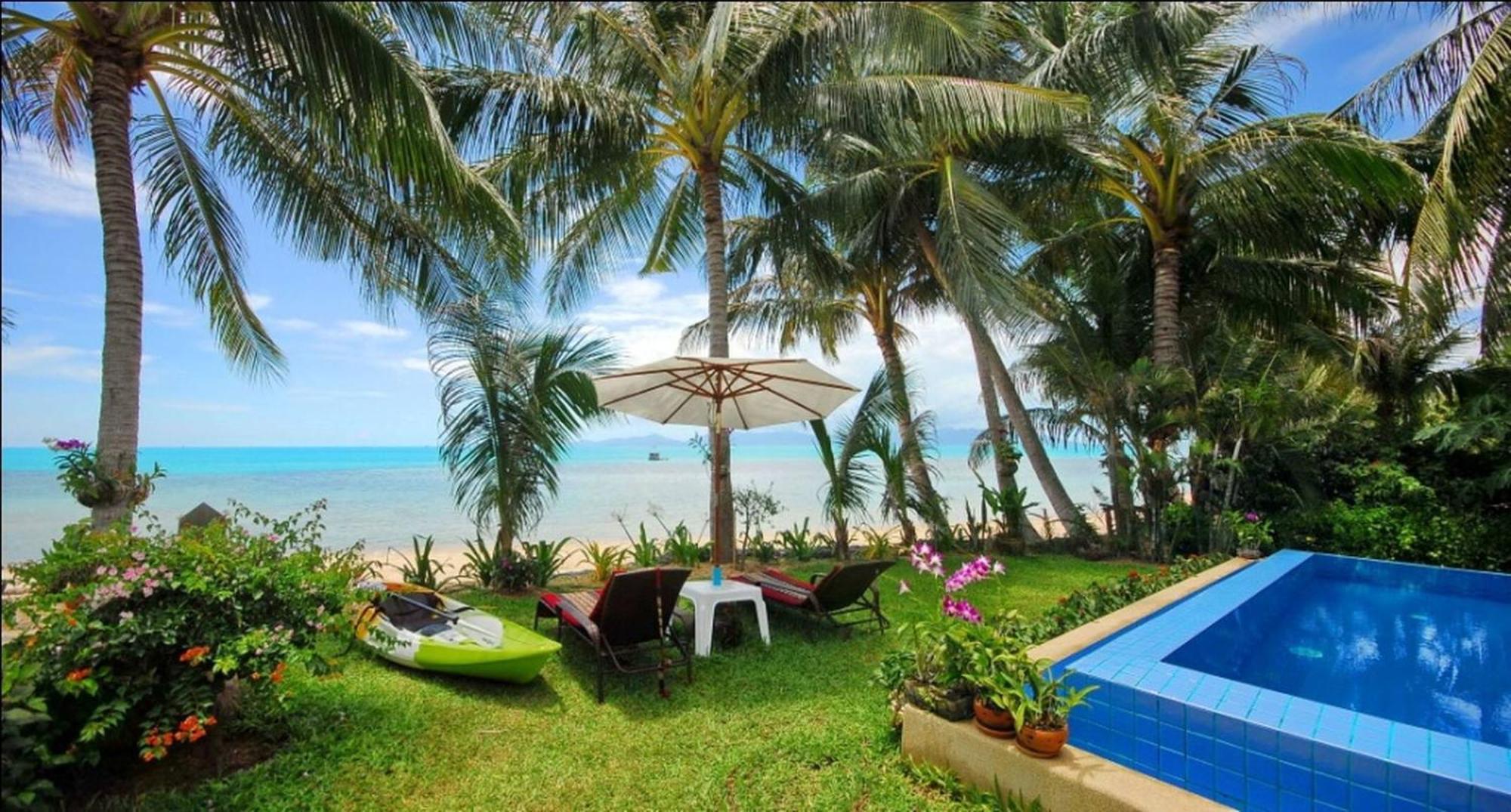 Beachfront Oasis With Private Pool And Jacuzzi On Samuis Bang Por